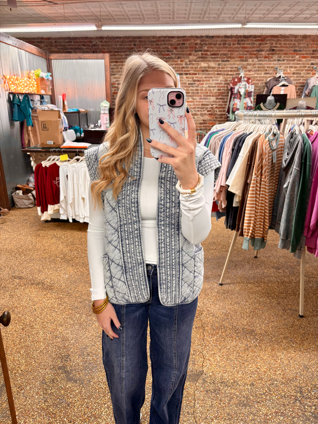 STUCK WITH YOU VEST - DENIM