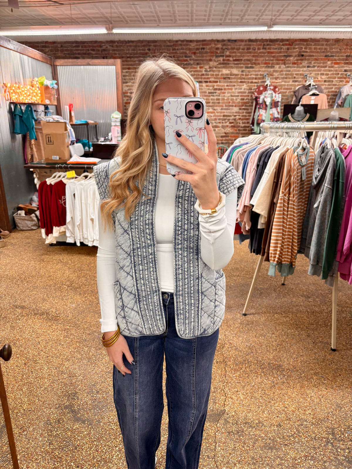 STUCK WITH YOU VEST - DENIM