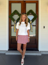 Load image into Gallery viewer, BRINGING THE HEAT SKORT - MAROON/WHITE
