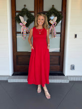 Load image into Gallery viewer, HELP IS ON THE WAY DRESS - RED
