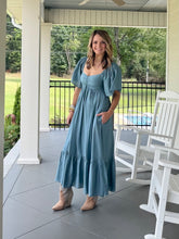 Load image into Gallery viewer, BEFORE I GO DRESS - SLATE BLUE
