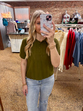 Load image into Gallery viewer, GIVE AND GO SWEATER TOP - OLIVE
