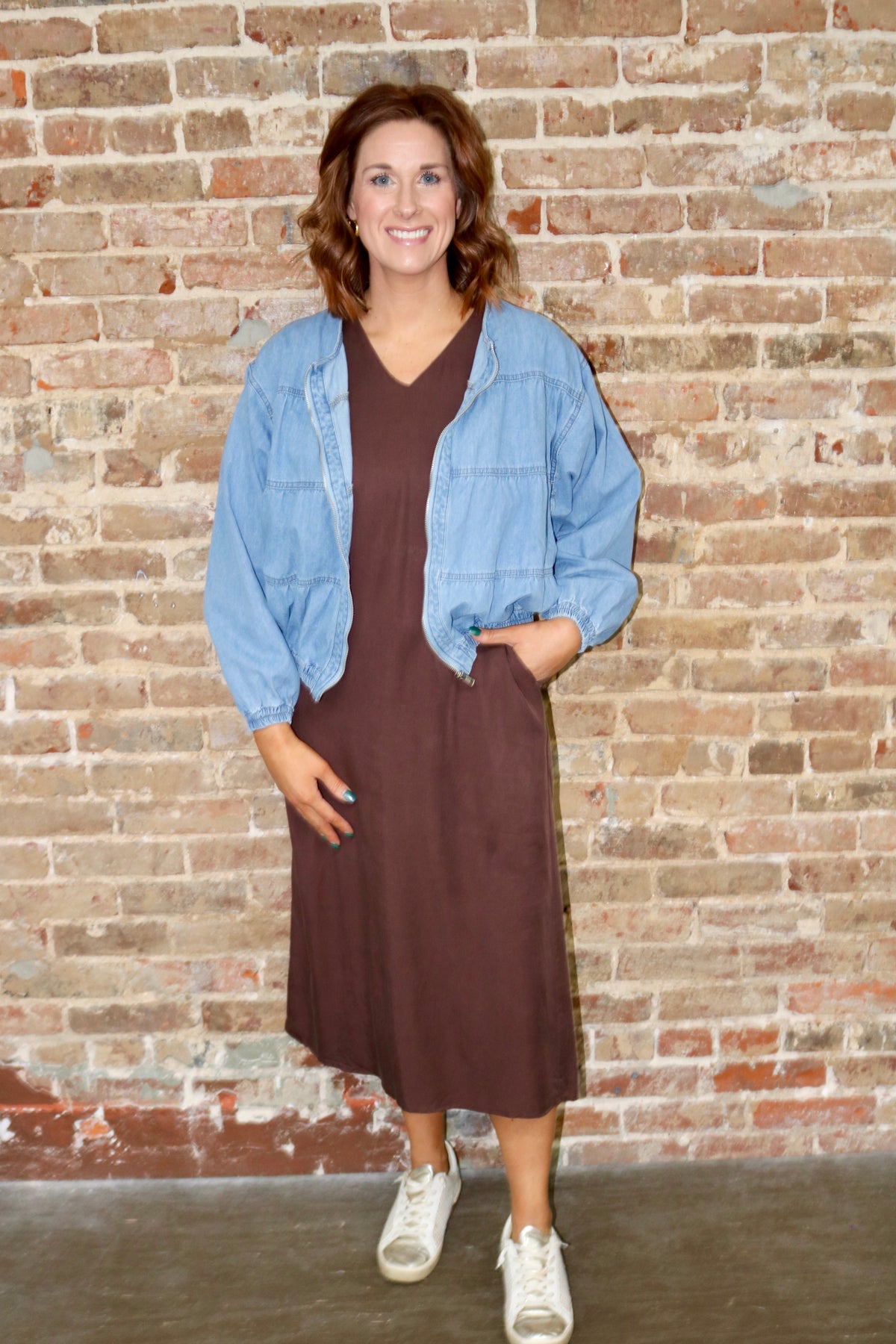 HELP YOURSELF TO IT JACKET - LT DENIM