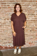 Load image into Gallery viewer, BREAKING TIES DRESS - CHOCOLATE
