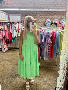 JUST BECAUSE DRESS - LIME