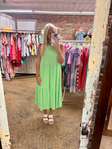 JUST BECAUSE DRESS - LIME