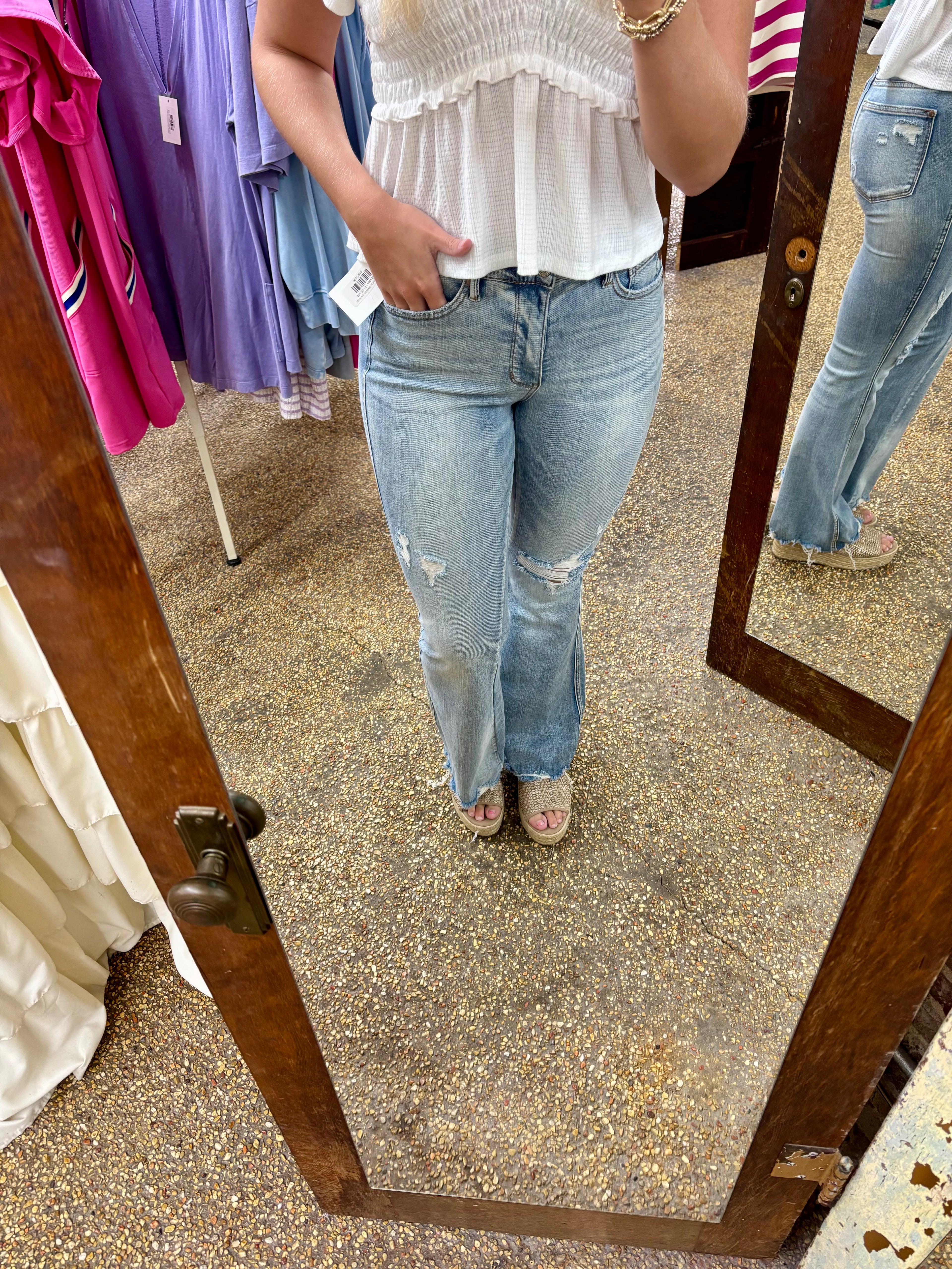 HERE WE GO AGAIN JEANS - FLARE