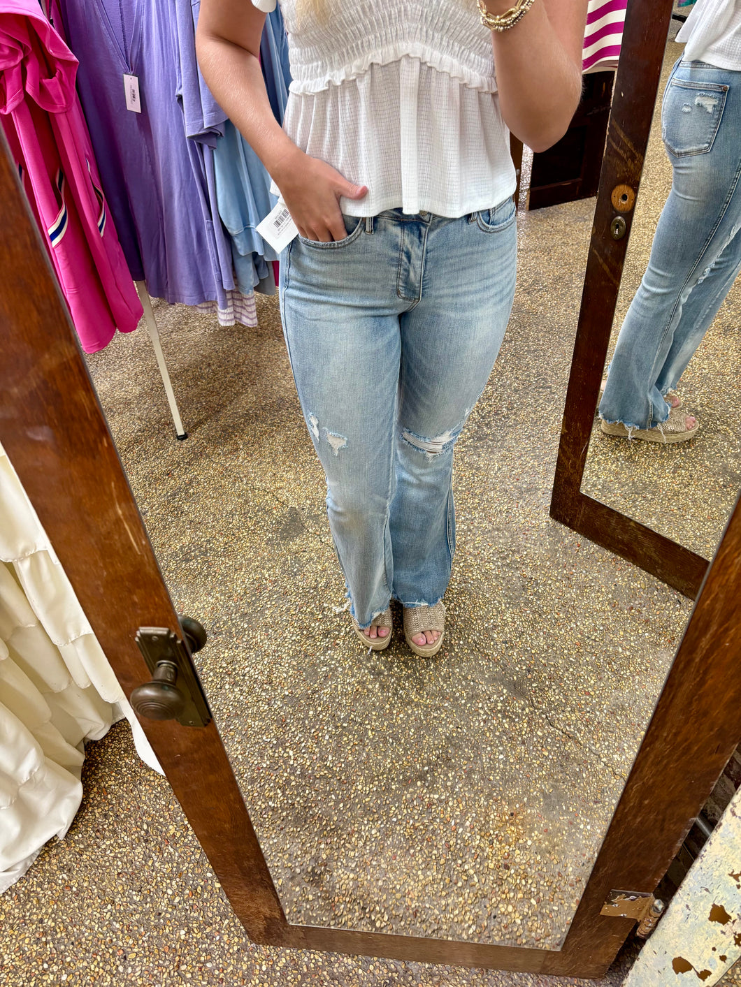 HERE WE GO AGAIN JEANS - FLARE