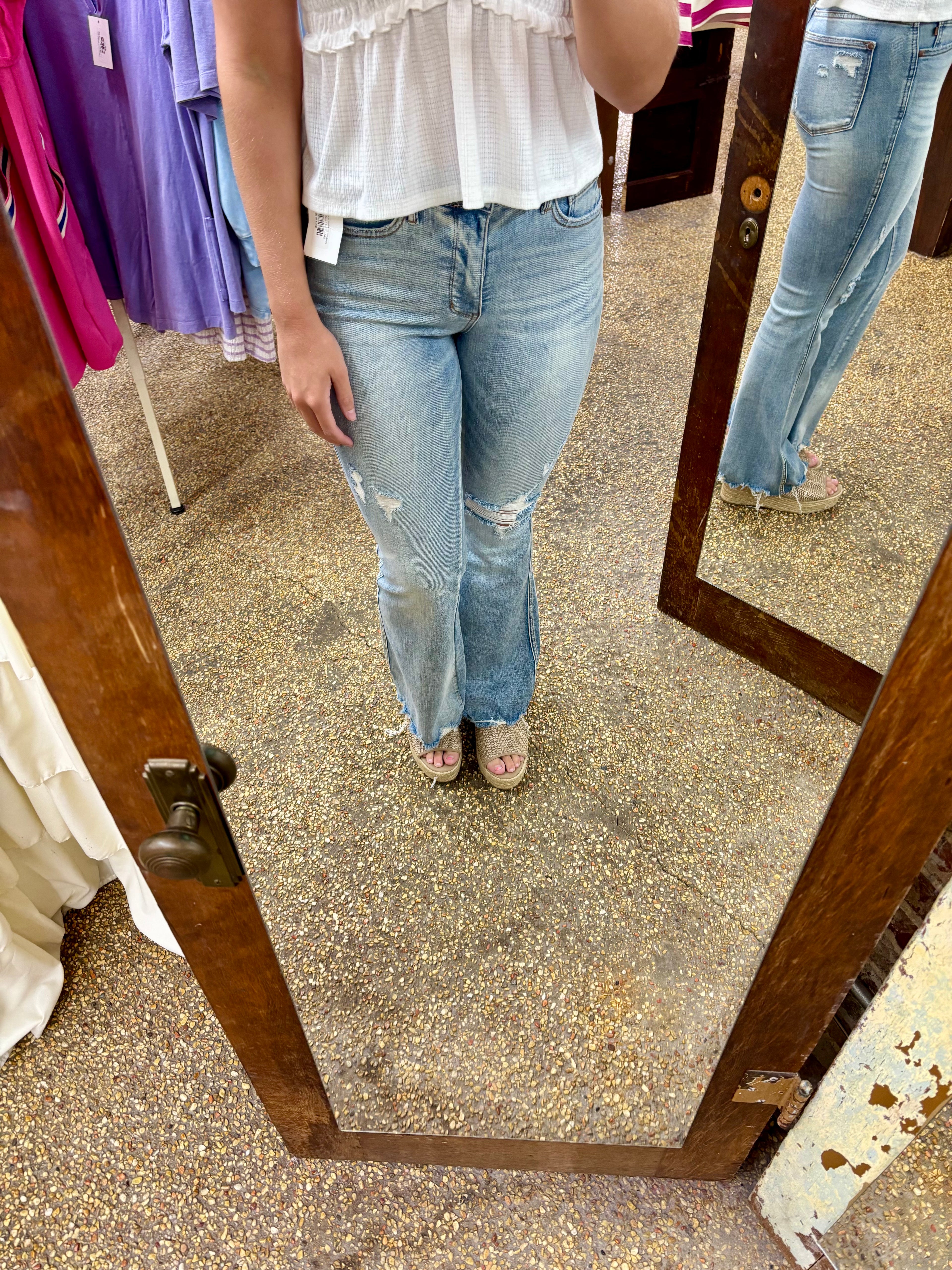 HERE WE GO AGAIN JEANS - FLARE