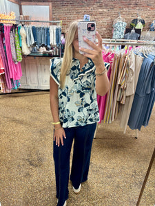 TALK ABOUT TOMORROW TOP - NAVY MIX