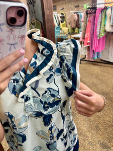 TALK ABOUT TOMORROW TOP - NAVY MIX