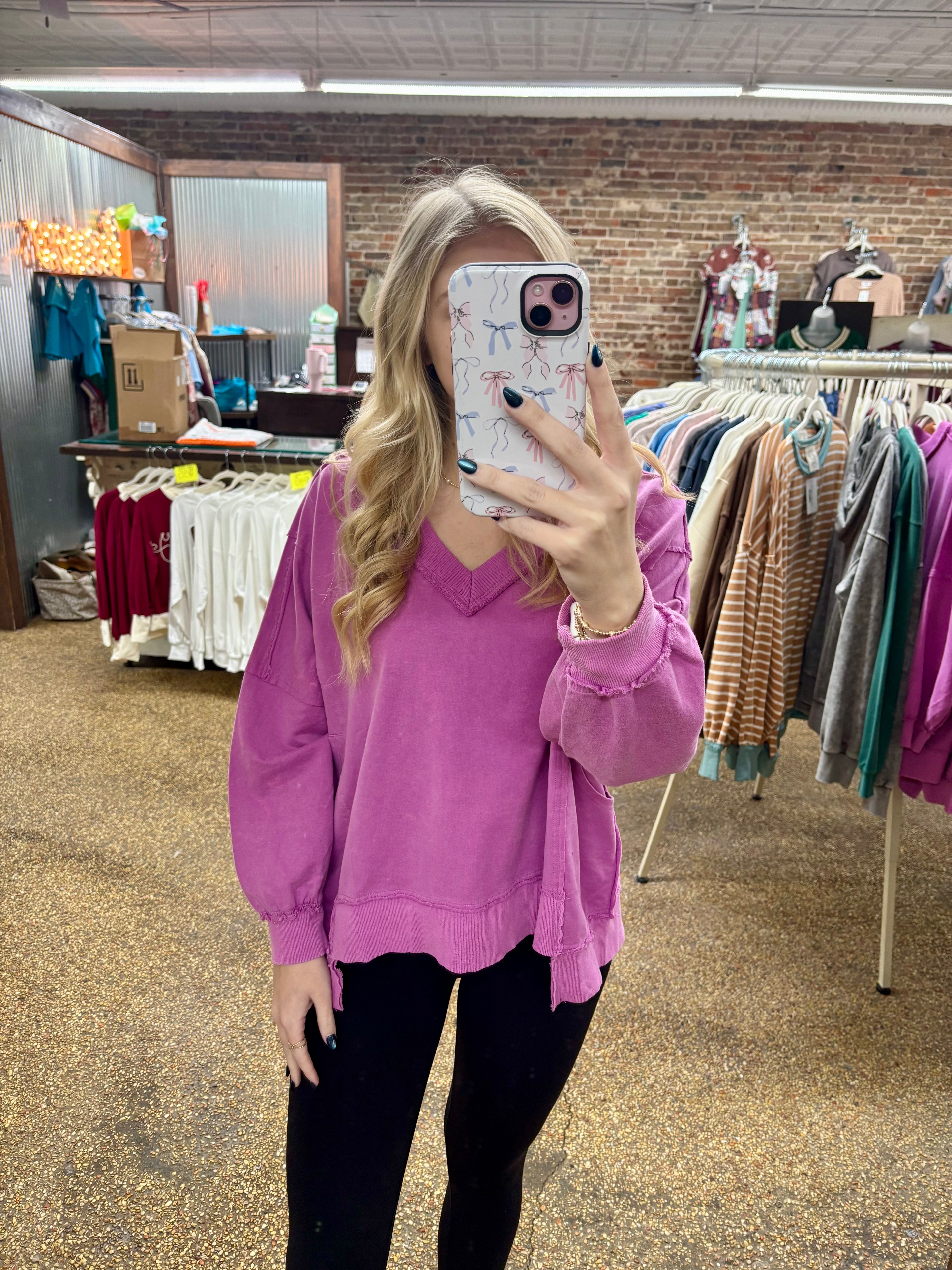 TEAR UP MY NERVES TOP - PURPLE