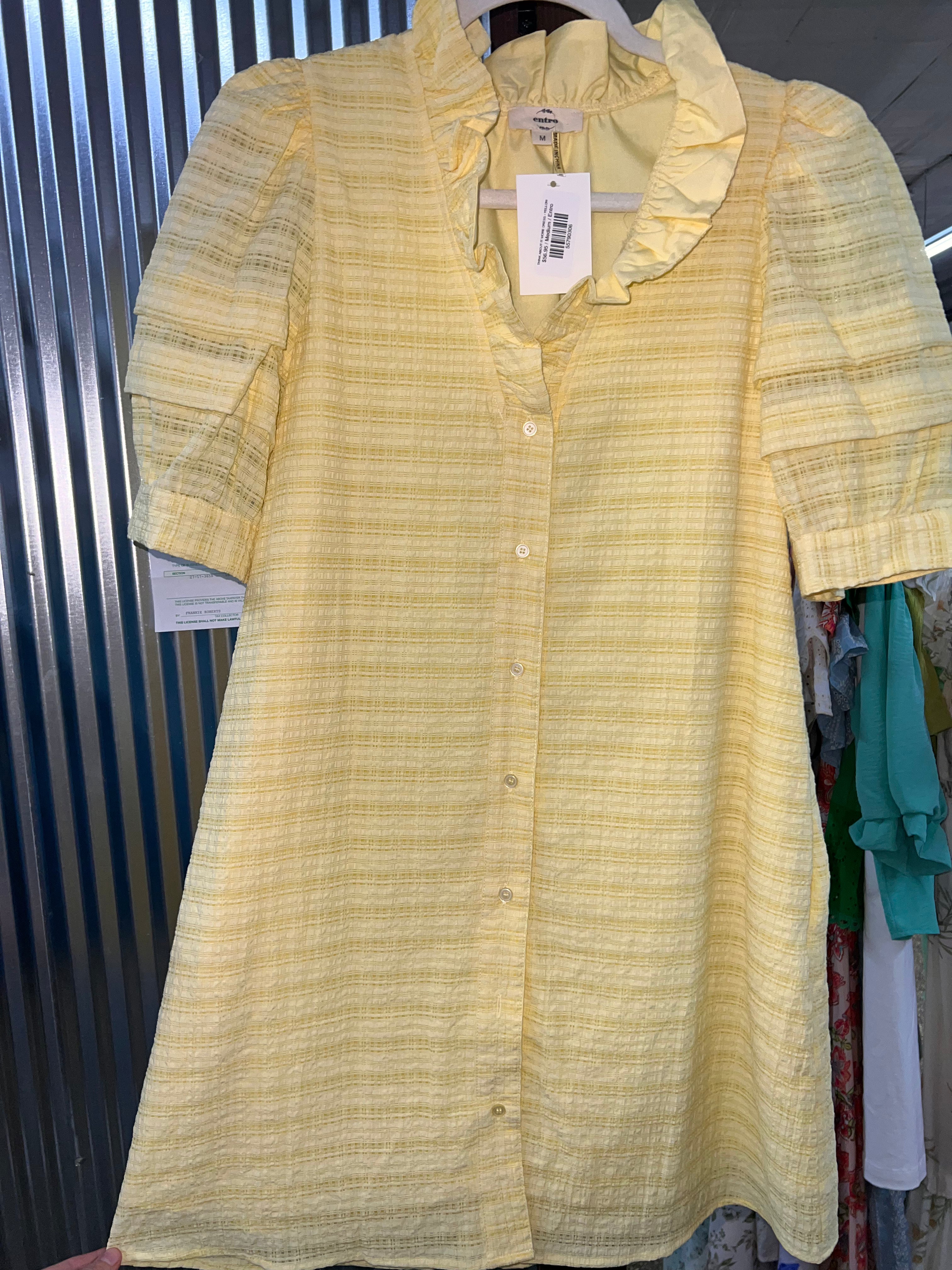 THINK ABOUT IT MORE DRESS - YELLOW