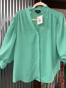 DON’T TAKE ME AWAY TOP - SEAFOAM