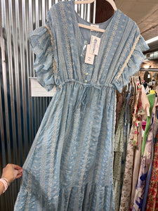 SO LONG AGO DRESS - BABY BLUE
