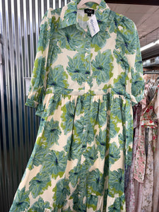 WAITING FOR YOU DRESS - GREEN/BLUE