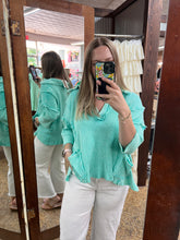 Load image into Gallery viewer, IT IS WELL TOP - AQUA
