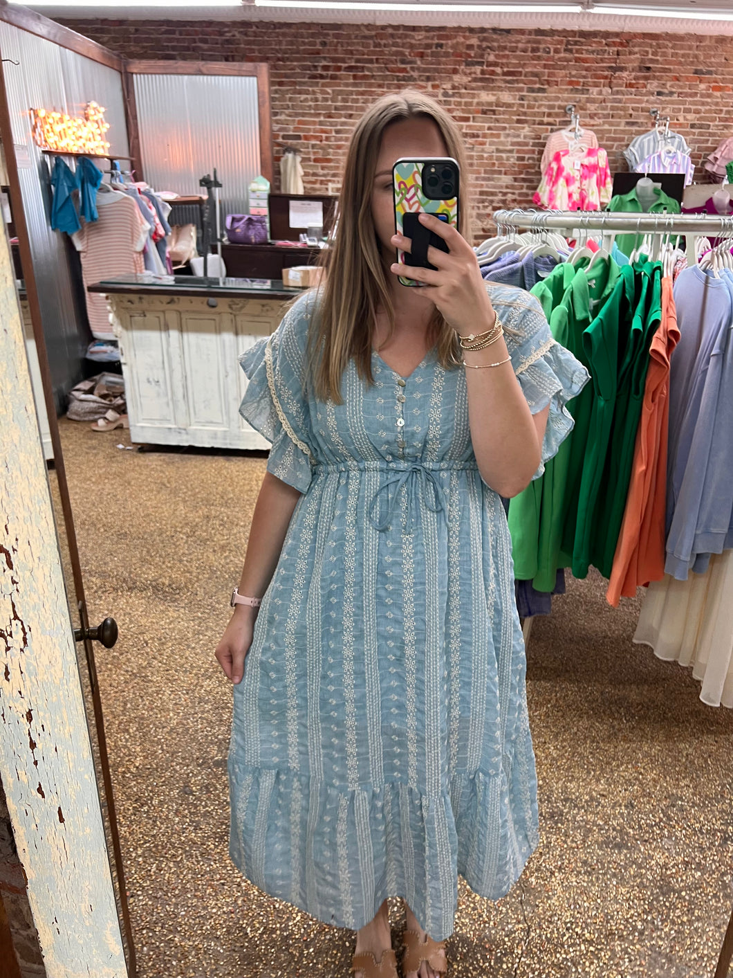 SO LONG AGO DRESS - BABY BLUE