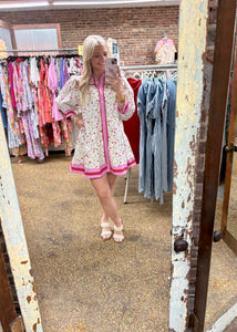 WHO YOU ARE DRESS - PINK/RED
