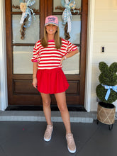 Load image into Gallery viewer, TAKE YOUR TIME SKORT - RED
