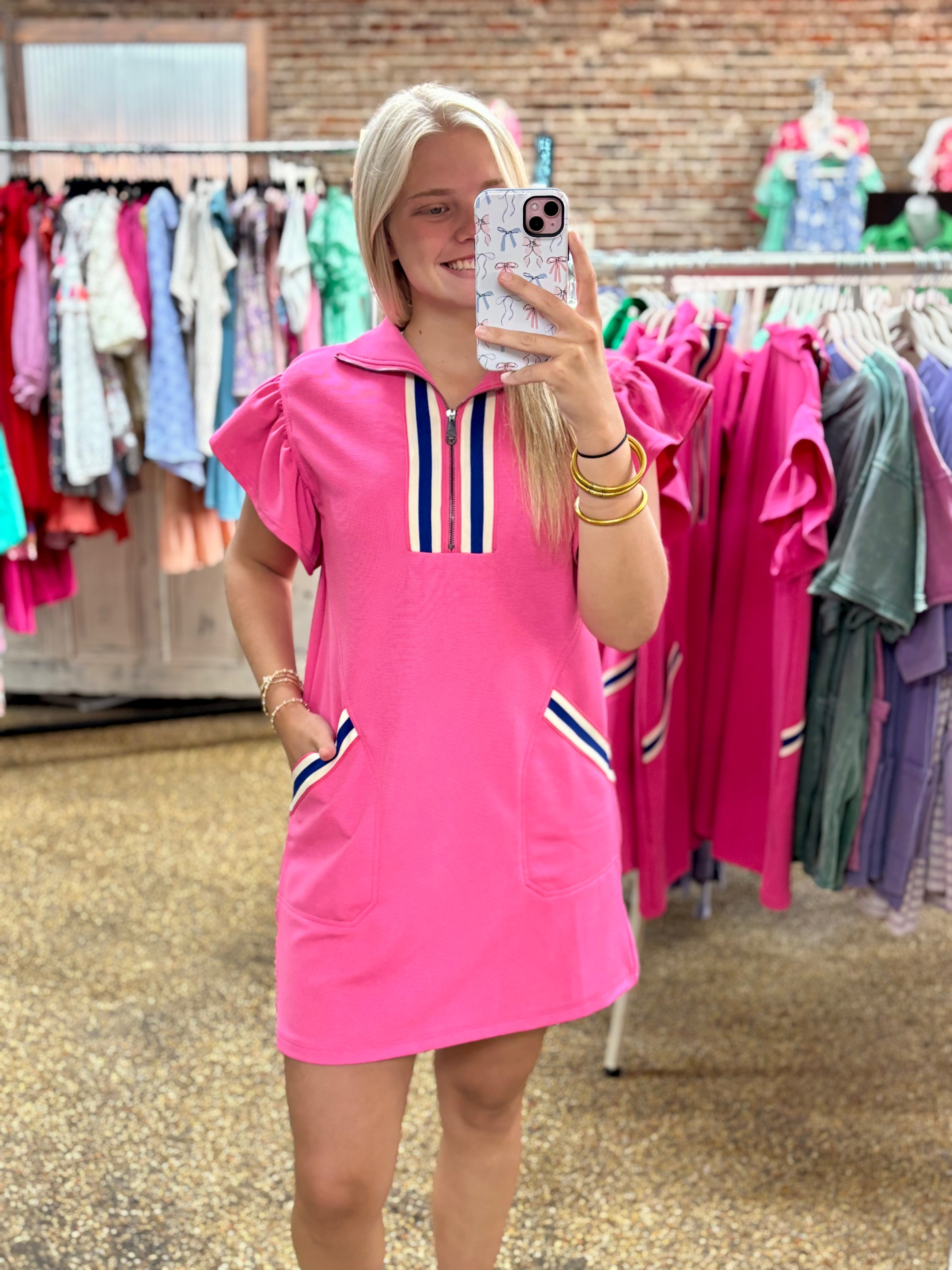 PASS IT ALONG DRESS - PINK