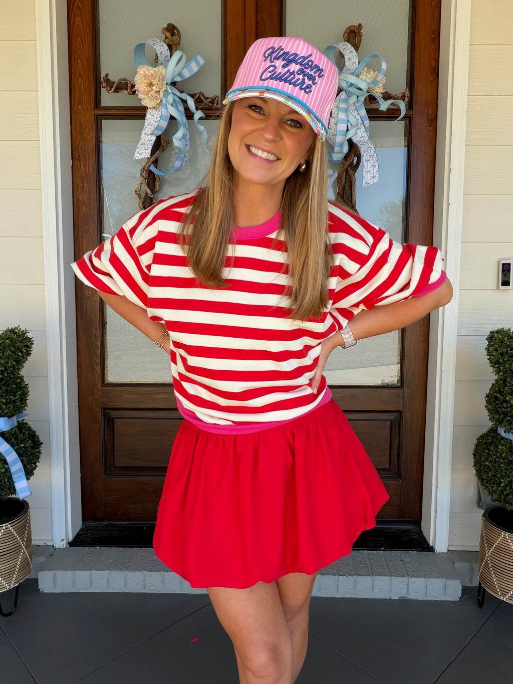 TAKE YOUR TIME SKORT - RED