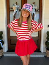 Load image into Gallery viewer, TAKE YOUR TIME SKORT - RED
