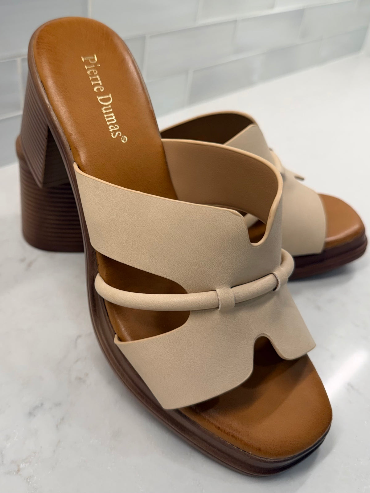 BRYCE HEELED SANDAL - NUDE