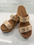 MOOD HEELED SANDAL - NATURAL