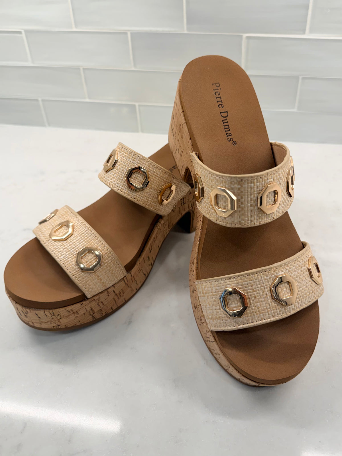 MOOD HEELED SANDAL - NATURAL