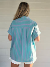 Load image into Gallery viewer, WEEKEND VIBES TOP - TURQUOISE
