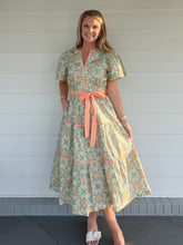 Load image into Gallery viewer, PERFECT FOR YOU DRESS - GREEN/ORG
