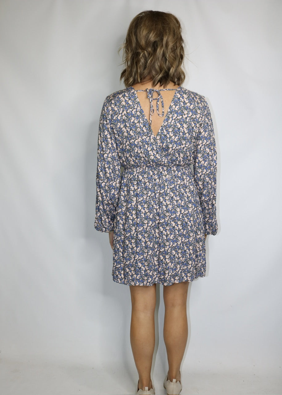 SURROUNDED BY YOU DRESS - BLUE MUL