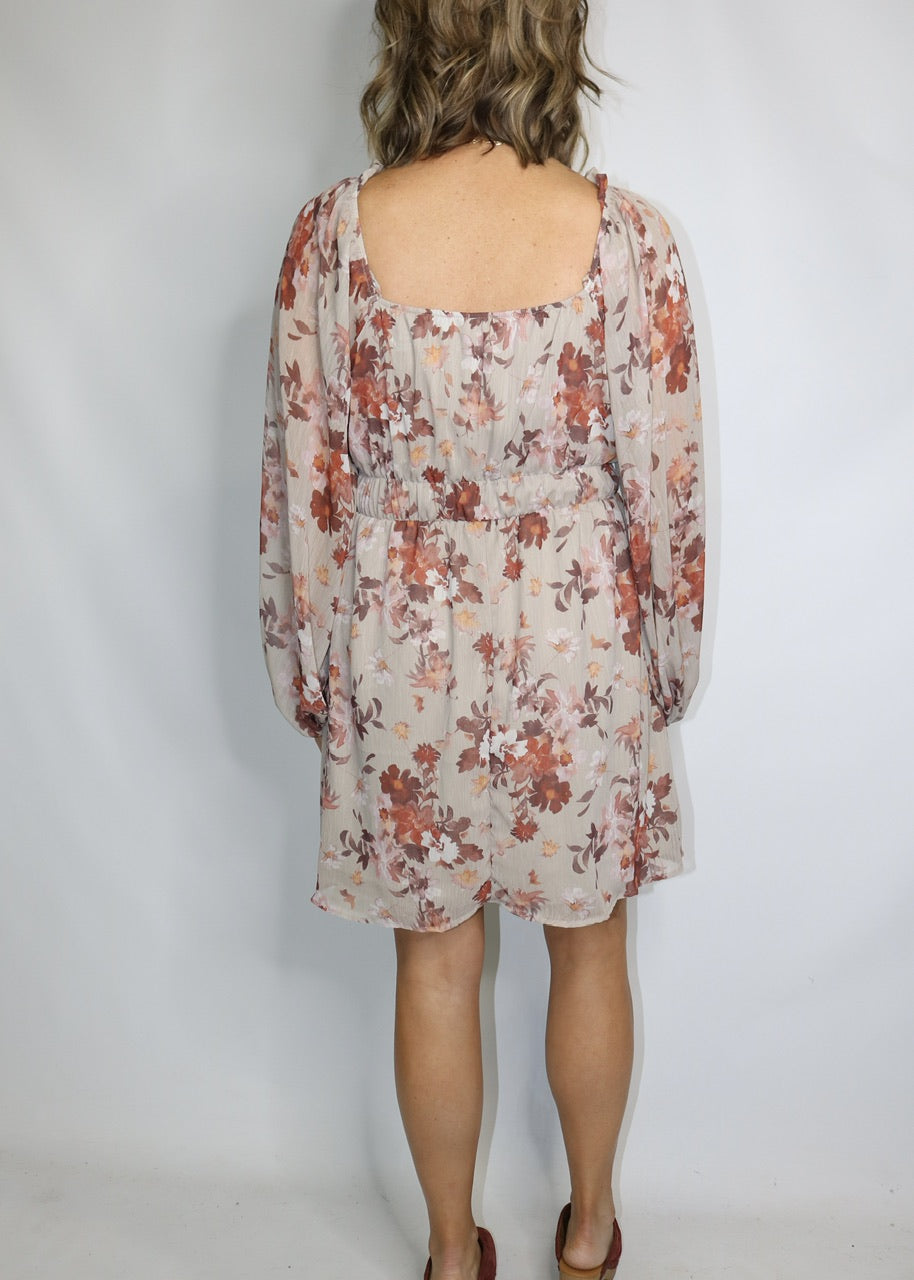 ALL THE FEELS DRESS - TAUPE