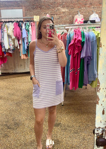 TAKE THE CHANCE ROMPER - LAVENDER