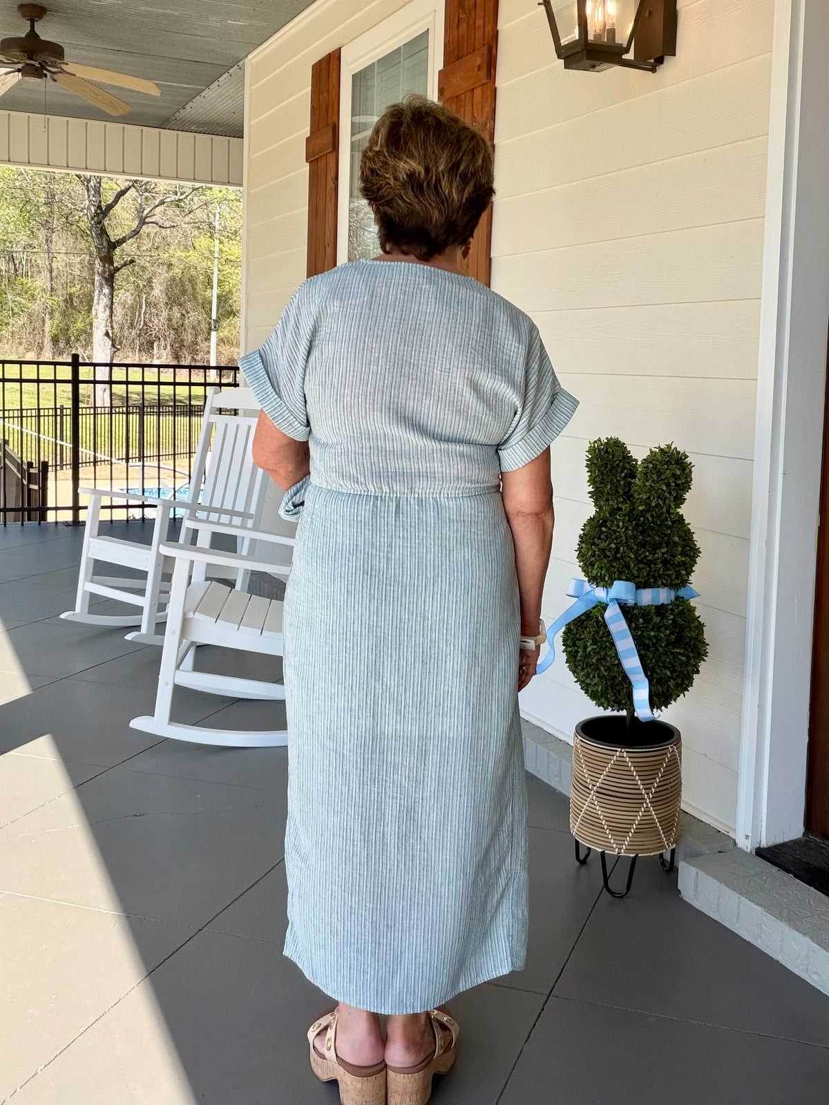 MAKE THE MOST OF IT DRESS - GREEN MIX