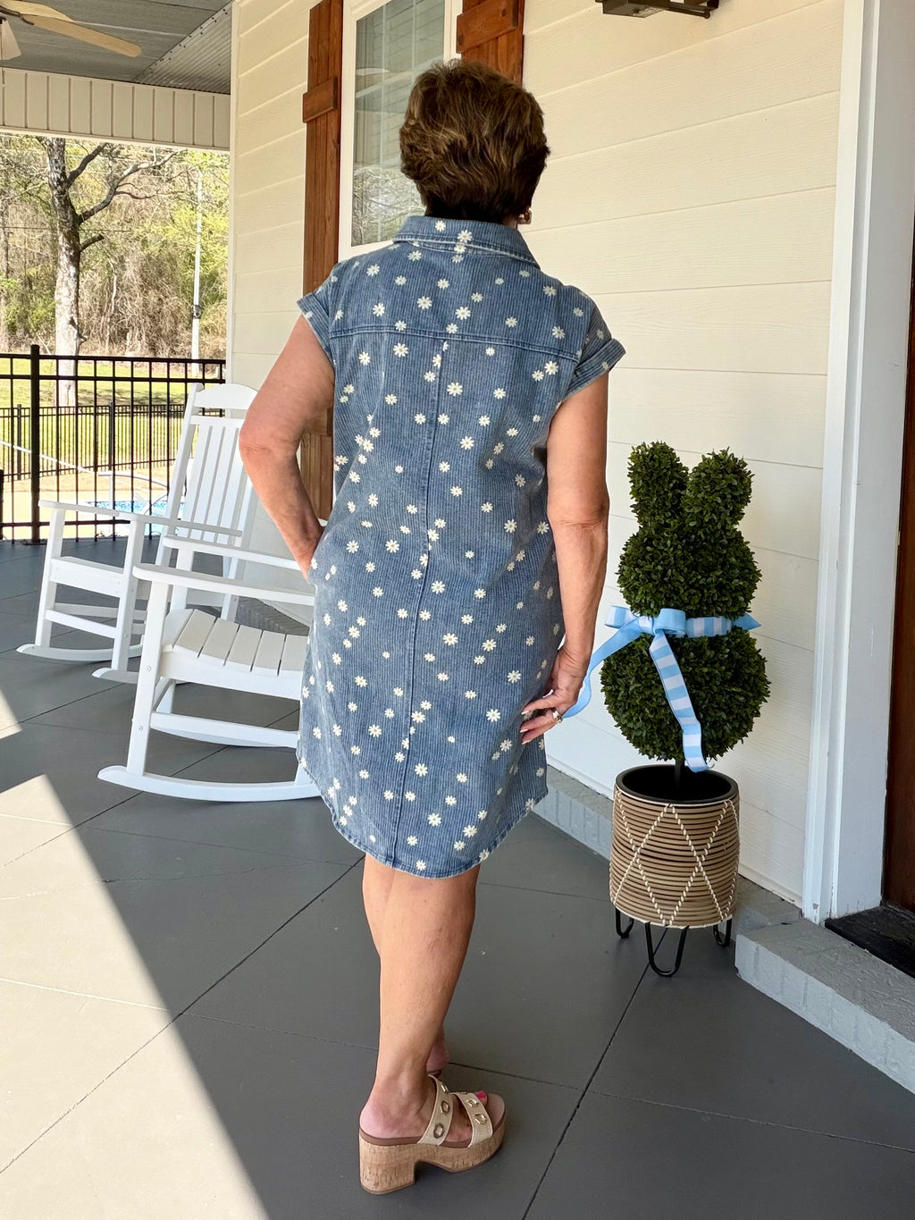 LIKE A WILDFLOWER DRESS - DENIM