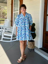 Load image into Gallery viewer, SET THE STAGE DRESS - BLUES
