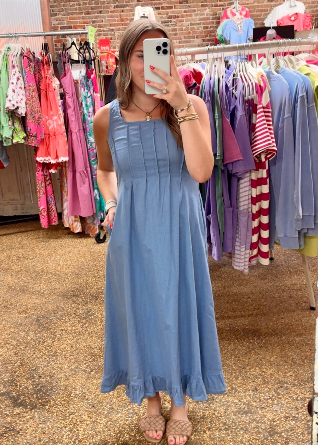 RAISE THE QUESTION DRESS - BLUE
