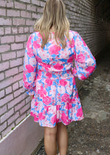 Load image into Gallery viewer, GET IN LINE DRESS - PINK/BLUE
