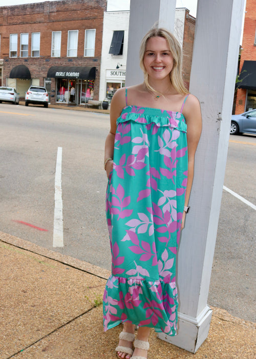 ALL MINE DRESS - TEAL