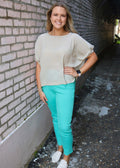 LOVE YOUR LIFE JEANS - AQUA