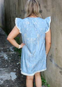 THE HIGHER PLACES DRESS - BLUE