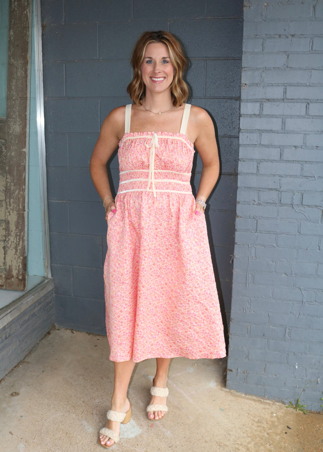 LONG FOR YOU DRESS - PINK/ORANGE