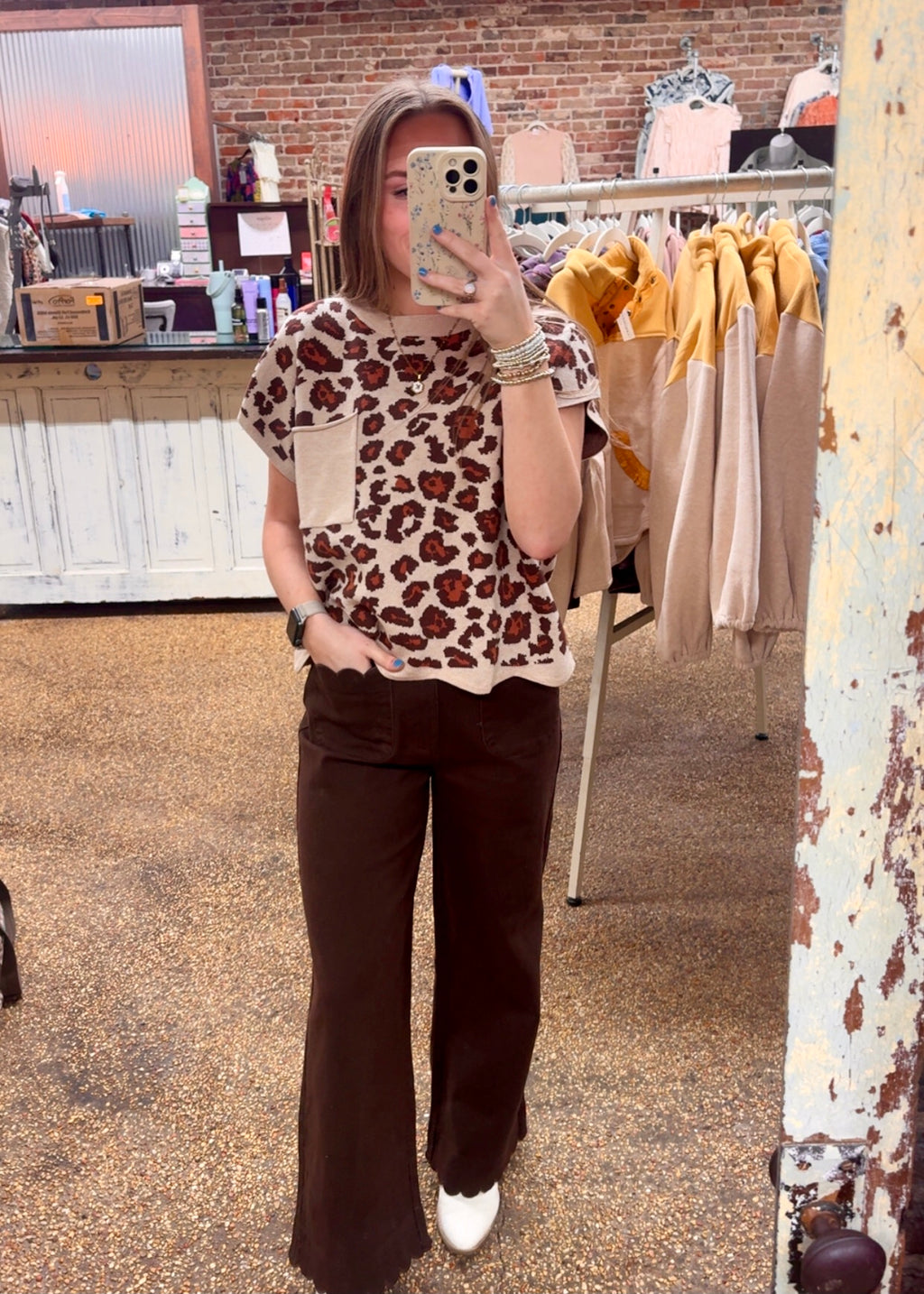 GIVE YOURSELF A BREAK PANTS - CHOCOLATE
