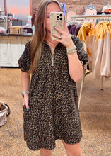 Load image into Gallery viewer, TAKE ME WHERE YOU ARE DRESS - LEOPARD
