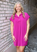THE WAY IT IS DRESS - MAGENTA