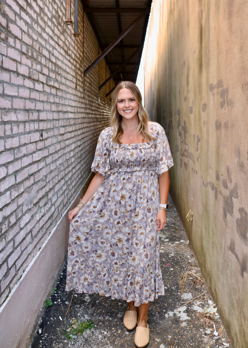 ALL THOSE YEARS DRESS - TAUPE