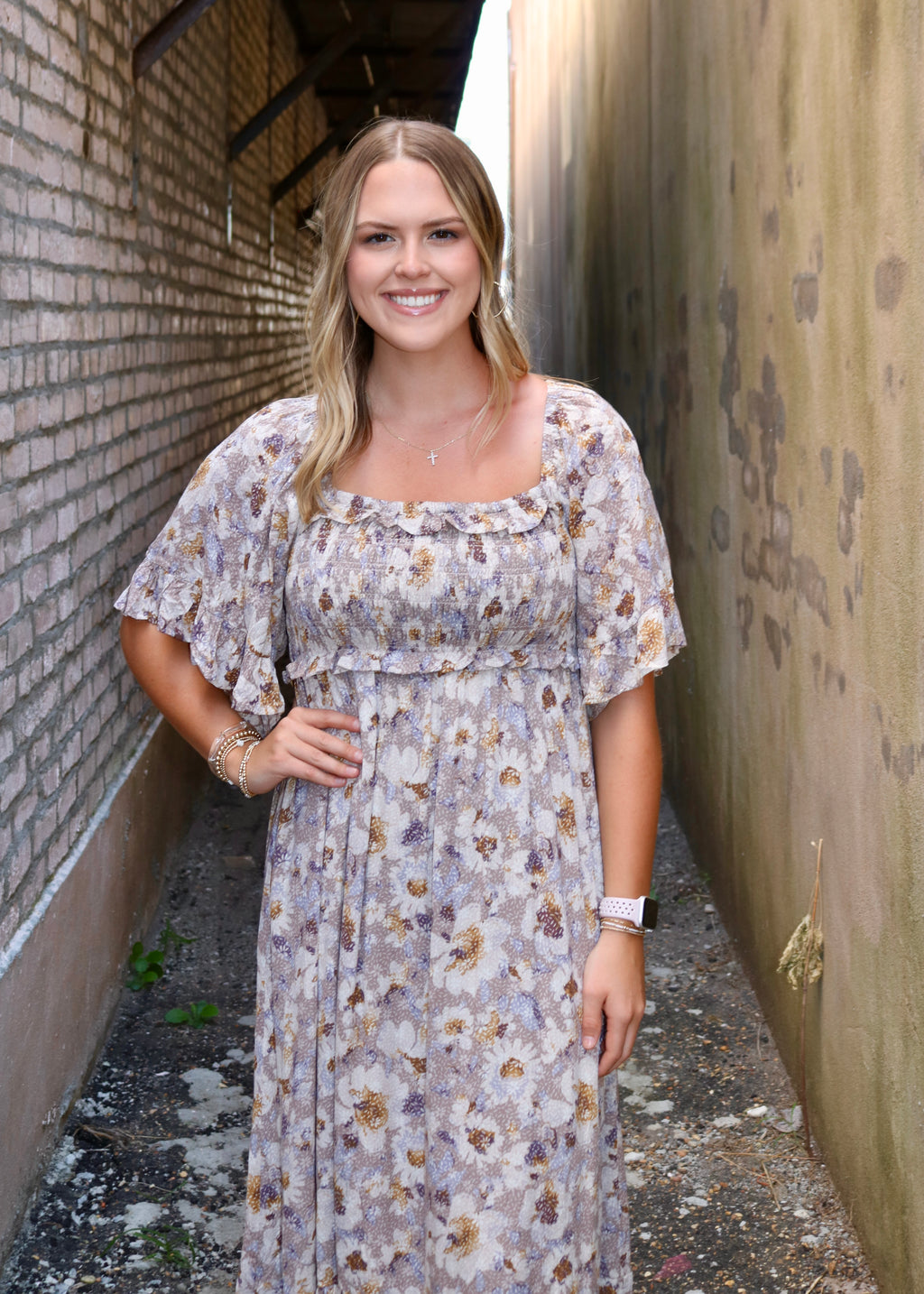 ALL THOSE YEARS DRESS - TAUPE