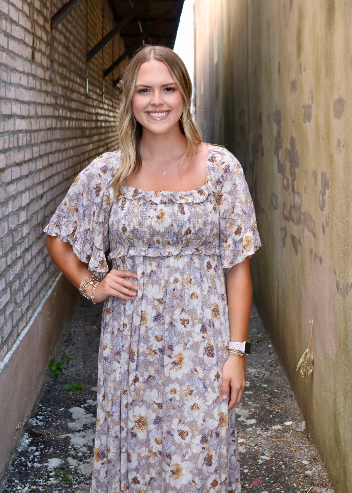 ALL THOSE YEARS DRESS - TAUPE